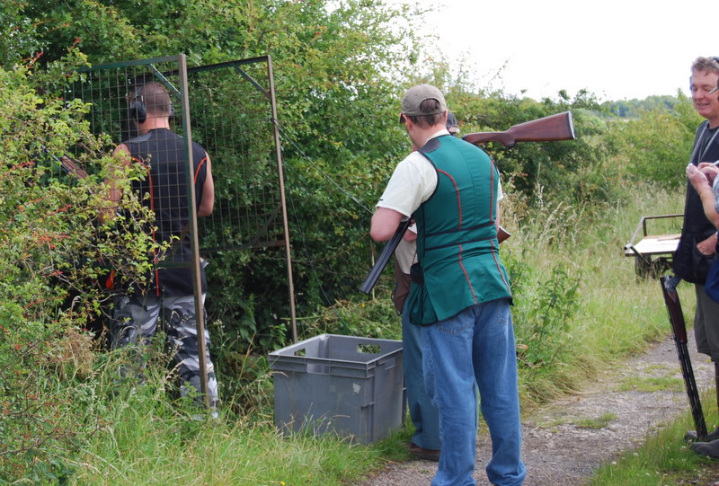 Queue for the Men's bush